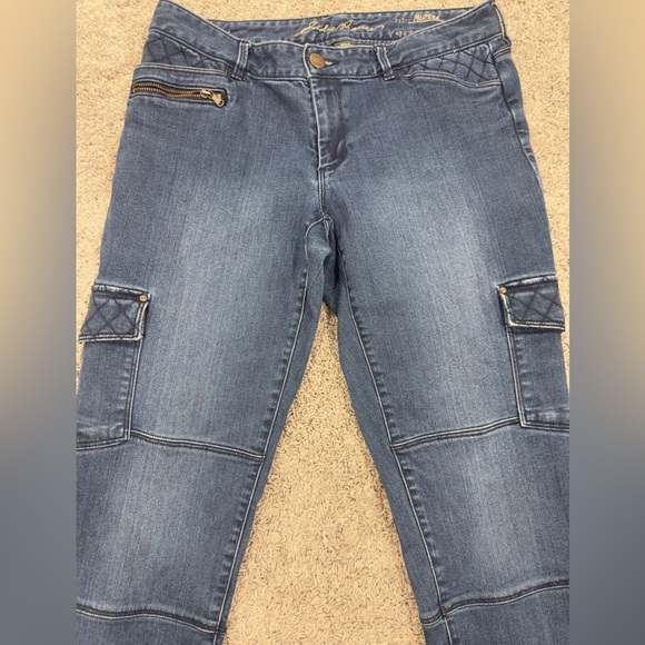 Eddie Bauer Denim Cargo Skinny Jeans | Women’s Size 8 - Picture 5 of 9